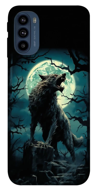 Чохол на Motorola Moto G41 Вовк під місяцем фото 1 з 1