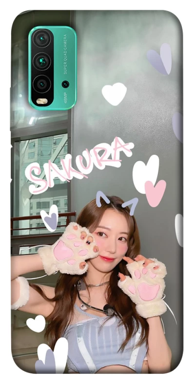 Чехол на Xiaomi Redmi Note 9 4G / Redmi 9 Power Sakura - LE SSERAFIM фото 1 из 1