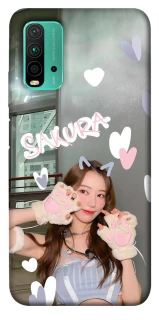 Чехол на Xiaomi Redmi Note 9 4G / Redmi 9 Power Sakura - LE SSERAFIM фото 1 из 1