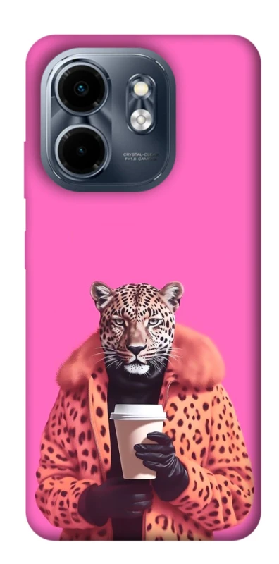 Чохол на Infinix Smart 9 4G / Hot 50i Леопард з кавою фото 1 з 1