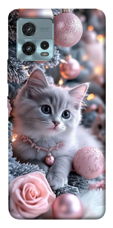 Чохол на Motorola Moto G72 Christmas Kitty фото 1 з 1