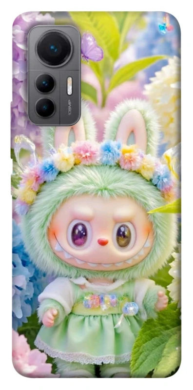 Чохол на Xiaomi 12 Lite Labubu & Flowers ver.2 фото 1 з 1