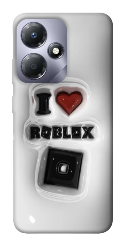 Чохол на Infinix Hot 30i I love Roblox фото 1 з 1