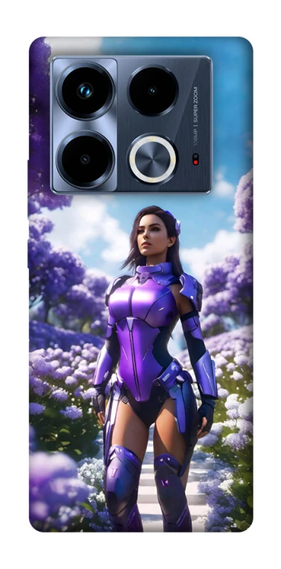Чохол на Infinix Note 40 4G Cyber space girl ver.4 фото 1 з 1