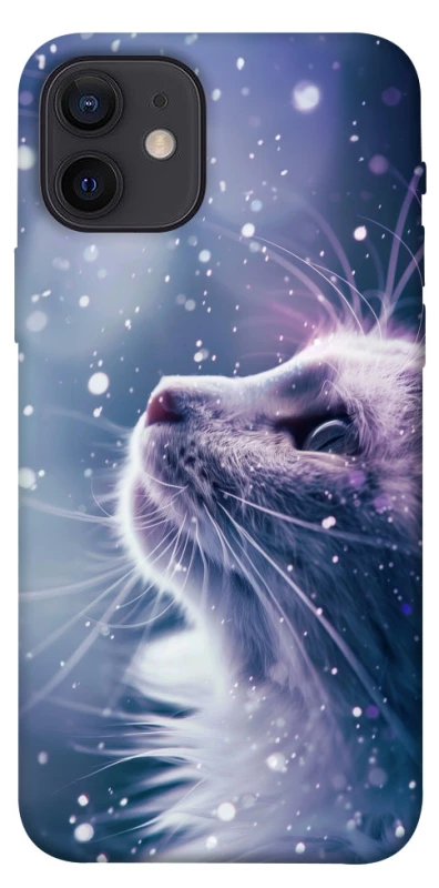 Чехол на Apple iPhone 12 (6.1") Snow cat фото 1 из 1
