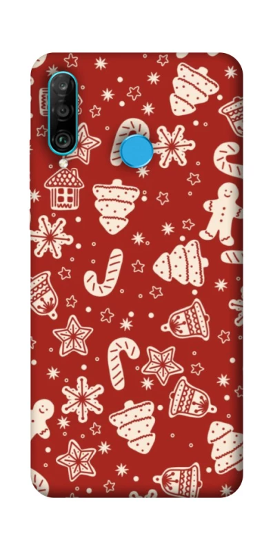 Чехол на Huawei P30 lite Новогодний v3 фото 1 из 1