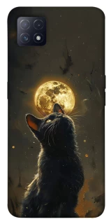Чохол на Oppo A72 5G / A73 5G Кіт під місяцем v2 фото 1 з 1