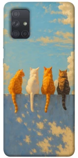 Чехол на Samsung Galaxy A71 cats on wall фото 1 Чехол на Samsung Galaxy A71 cats on wall фото 1 из 1