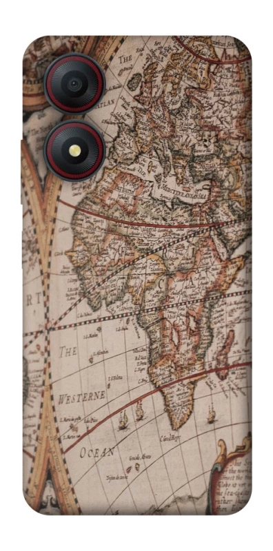 Чехол на ZTE Blade A34 4G Карта путешествий фото 1 из 1