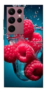 Чохол на Samsung Galaxy S22 Ultra Малинка у воді фото 1 з 1