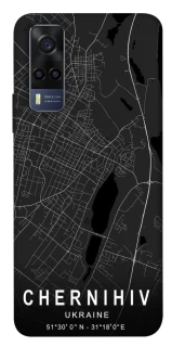 Чехол на Vivo Y53s Chernihiv map фото 1 из 1