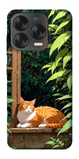 Чехол на ZTE Blade V70 Design red cat фото 1 из 2