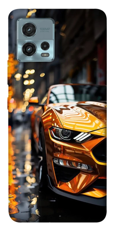 Чохол на Motorola Moto G72 Golden sports car фото 1 з 1