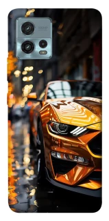 Чохол на Motorola Moto G72 Golden sports car фото 1 з 1