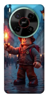 Чехол на ZTE Nubia V70 Max Roblox Fire Logo Blue Flames фото 1 из 1