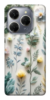 Чехол на TECNO Spark 20 Pro Floral design ver.4 фото 1 из 1