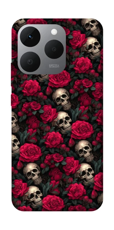 Чохол на Realme 15T Черепа та рози фото 1 з 1