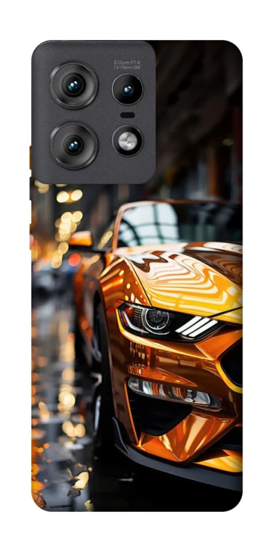 Чохол на Motorola Edge 50 Pro Golden sports car фото 1 з 1