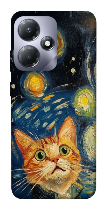 Чохол на Infinix Hot 30 Play paint cat фото 1 з 1