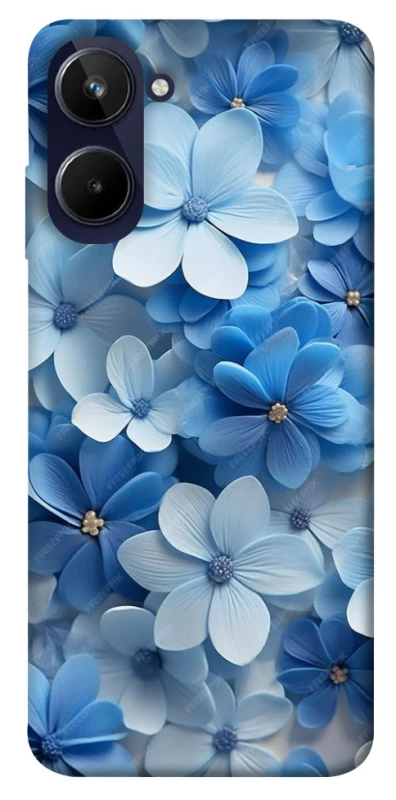 Чохол на Realme 10 4G Сині квіти фото 1 з 1