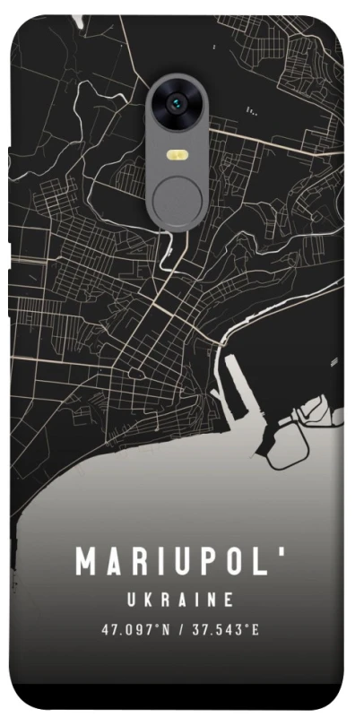 Чехол на Xiaomi Redmi 5 Plus / Redmi Note 5 (Single Camera) Mariupol map фото 1 из 1