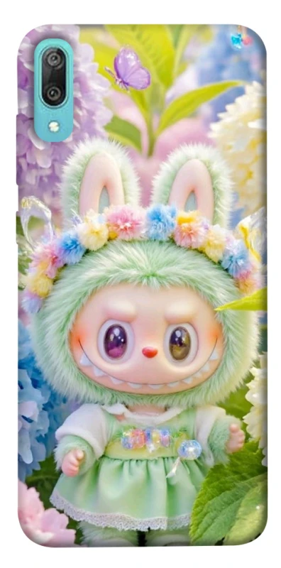 Чохол на Huawei Y6 Pro (2019) Labubu & Flowers ver.2 фото 1 з 1