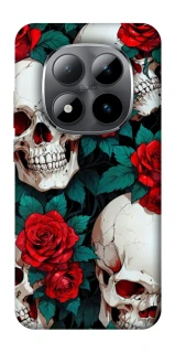 Чехол на Xiaomi Redmi Note 15 Pro 5G skull and rose фото 1 из 1