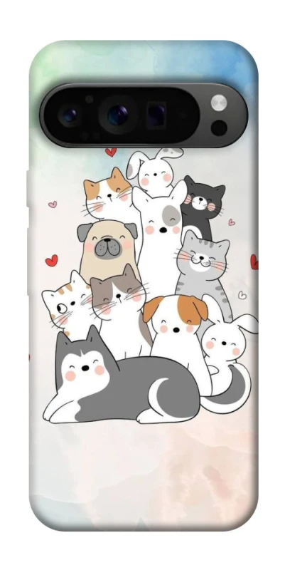 Чехол на Google Pixel 9 Pro Funny Pets ver.2 фото 1 из 1