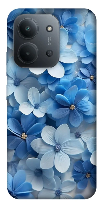 Чехол на Xiaomi Redmi 15C (Global) Синие цветы фото 1 из 1