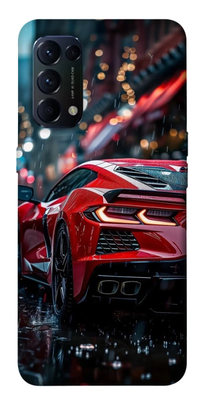 Чехол на Oppo Reno 5 4G Red sports car фото 1 из 1