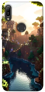 Чехол на Huawei Y6 (2019) Minecraft sunset фото 1 из 1