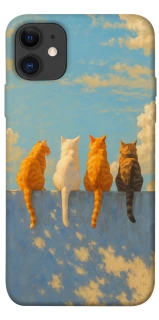Чехол на Apple iPhone 11 (6.1") cats on wall фото 1 из 1