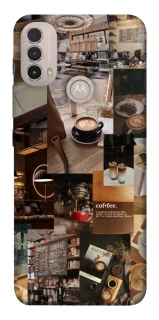 Чехол на Motorola Moto E40 Coffee collage ver.2 фото 1 из 1