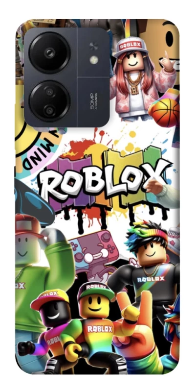 Чехол на Xiaomi Poco C65 Roblox Characters Collage фото 1 из 1