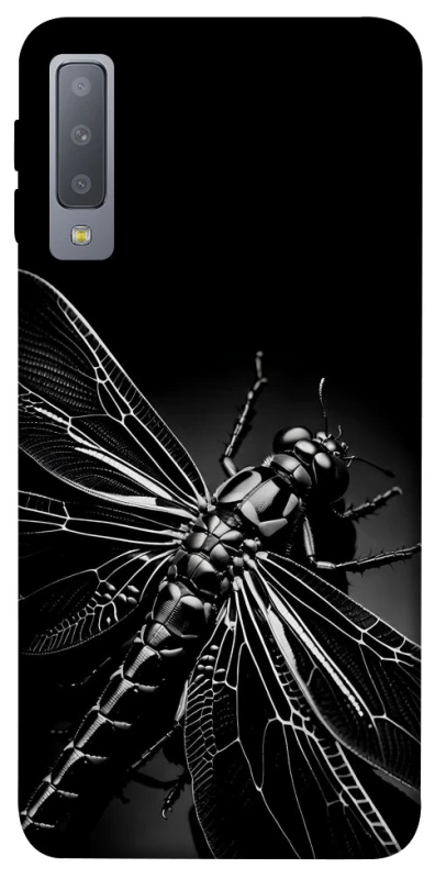 Чохол на Samsung A750 Galaxy A7 (2018) Black dragonfly фото 1 з 1