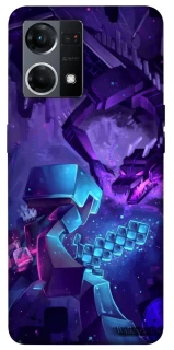 Чехол на Oppo Reno 7 4G Minecraft dragon фото 1 из 1