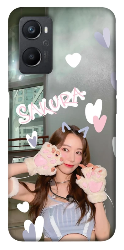 Чехол на Oppo A96 Sakura - LE SSERAFIM фото 1 из 1