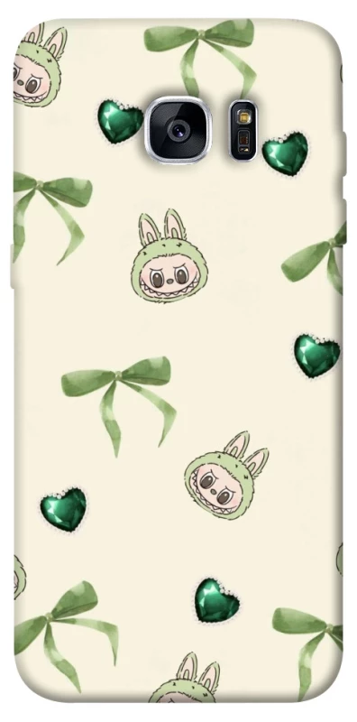 Чехол на Samsung G935F Galaxy S7 Edge Labubu Green Heart фото 1 из 1