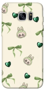 Чохол на Samsung G935F Galaxy S7 Edge Labubu Green Heart фото 1 з 1