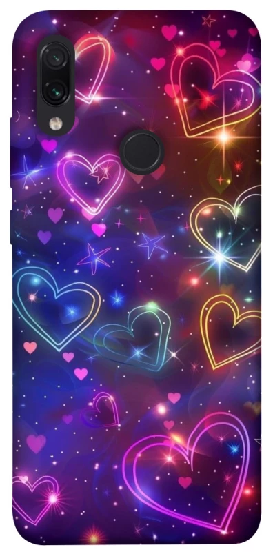 Чохол на Xiaomi Redmi Note 7 / Note 7 Pro / Note 7s Drawn hearts фото 1 з 1