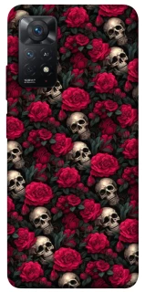 Чехол на Xiaomi Redmi Note 12 Pro 4G Черепа и розы фото 1 из 1