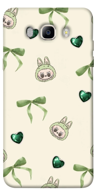Чохол на Samsung J510F Galaxy J5 (2016) Labubu Green Heart фото 1 з 1