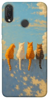 Чехол на Huawei P Smart+ (nova 3i) cats on wall фото 1 Чехол на Huawei P Smart+ (nova 3i) cats on wall фото 1 из 1