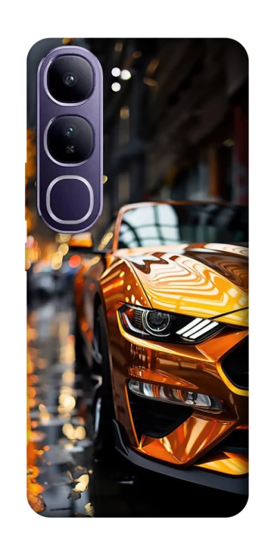 Чохол на Vivo Y300 Golden sports car фото 1 з 1