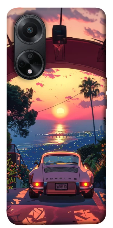 Чохол на Oppo A58 4G Porsche at sunset фото 1 з 1