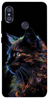 Чохол на Xiaomi Redmi Note 5 Pro / Note 5 (AI Dual Camera) Чорний кіт фото 1 з 1