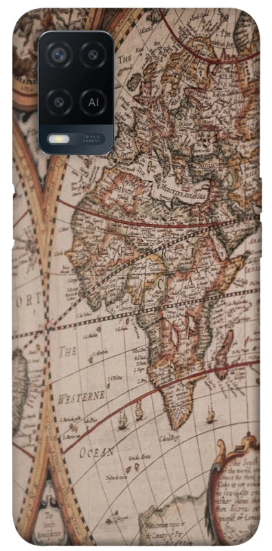 Чехол на Oppo A54 4G Карта путешествий фото 1 из 1