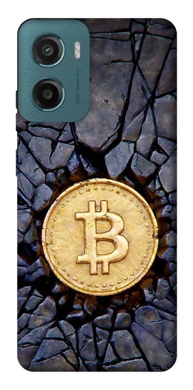 Чохол на Motorola Moto G06 Bitcoin cracks фото 1 з 1