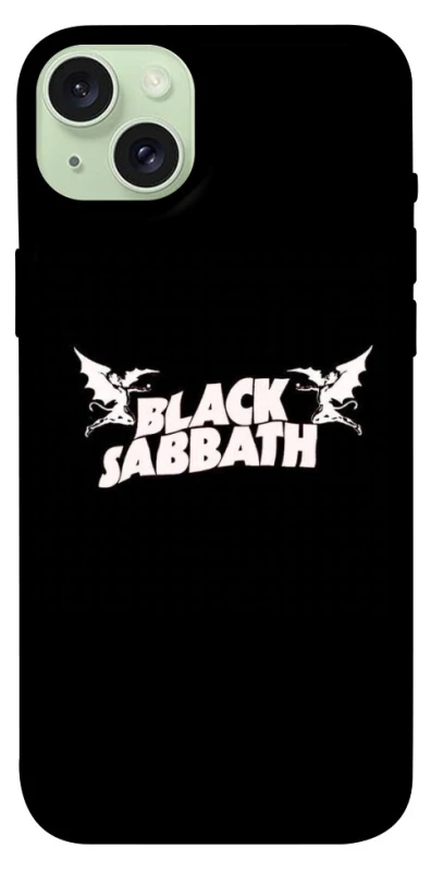 Чехол на Apple iPhone 15 Plus (6.7") Black Sabbath logo ver.2 фото 1 из 1