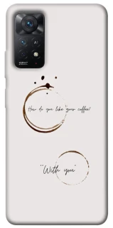 Чехол на Xiaomi Redmi Note 11 Pro 4G/5G Coffee with you фото 1 из 1